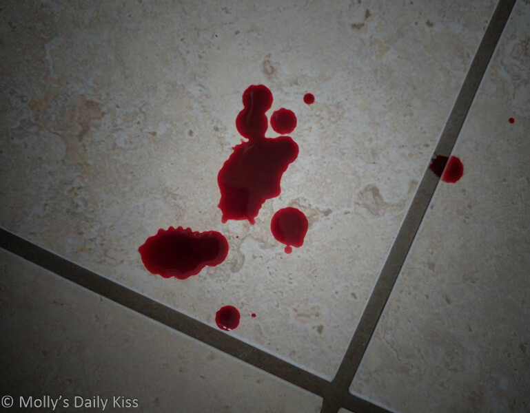 period blood on the floor for post about period sex